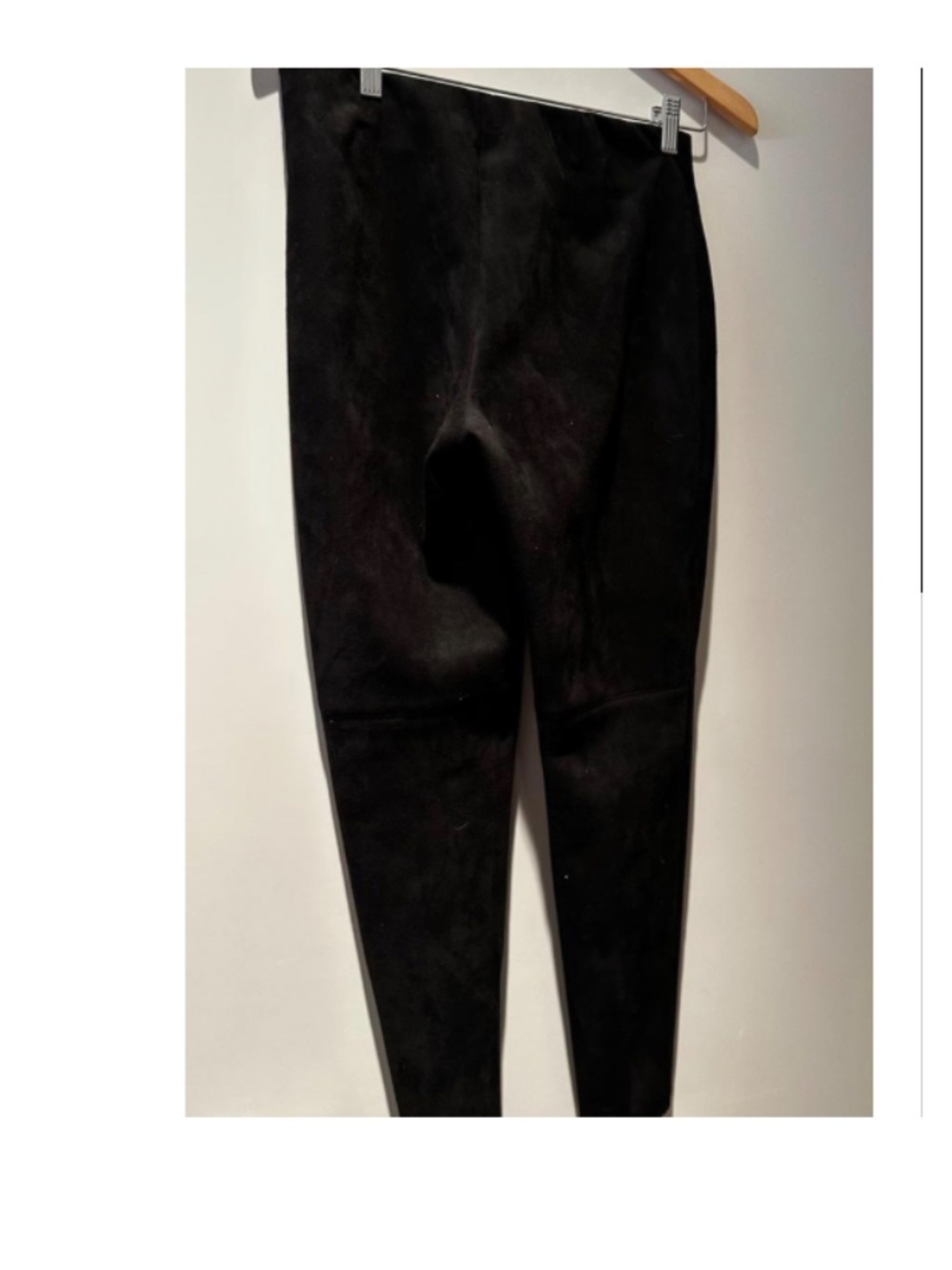 Zara Black  Faux Suede Pants  SZ L